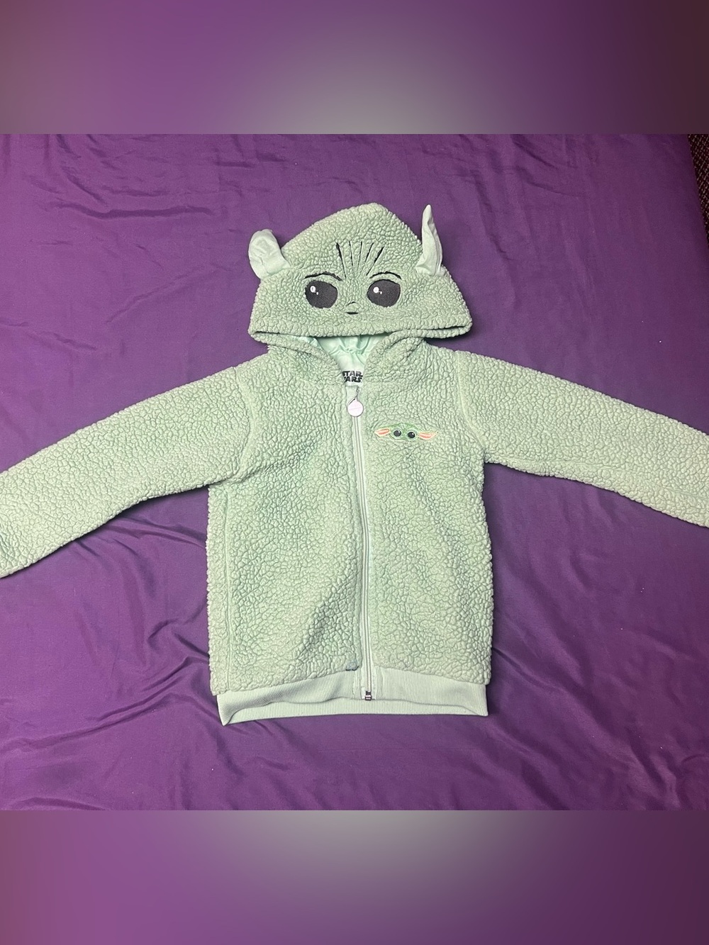 Star Wars The Child Green Sherpa Hoodie with Ears